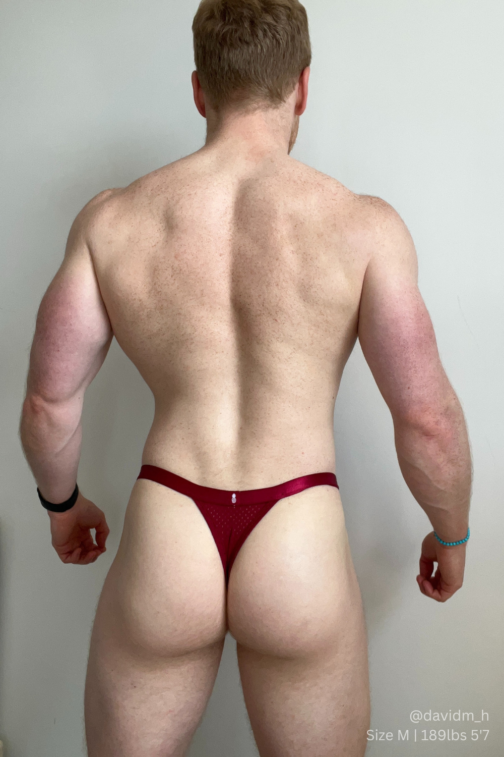 Now-or-Never Mesh Thong - Cherry