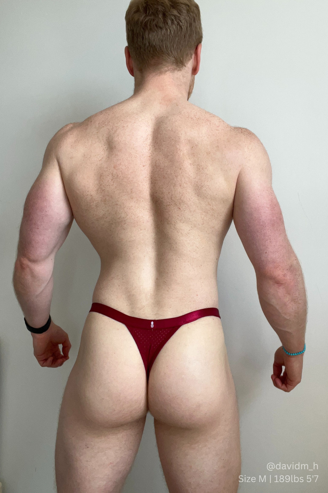 Now-or-Never Mesh Thong - Cherry