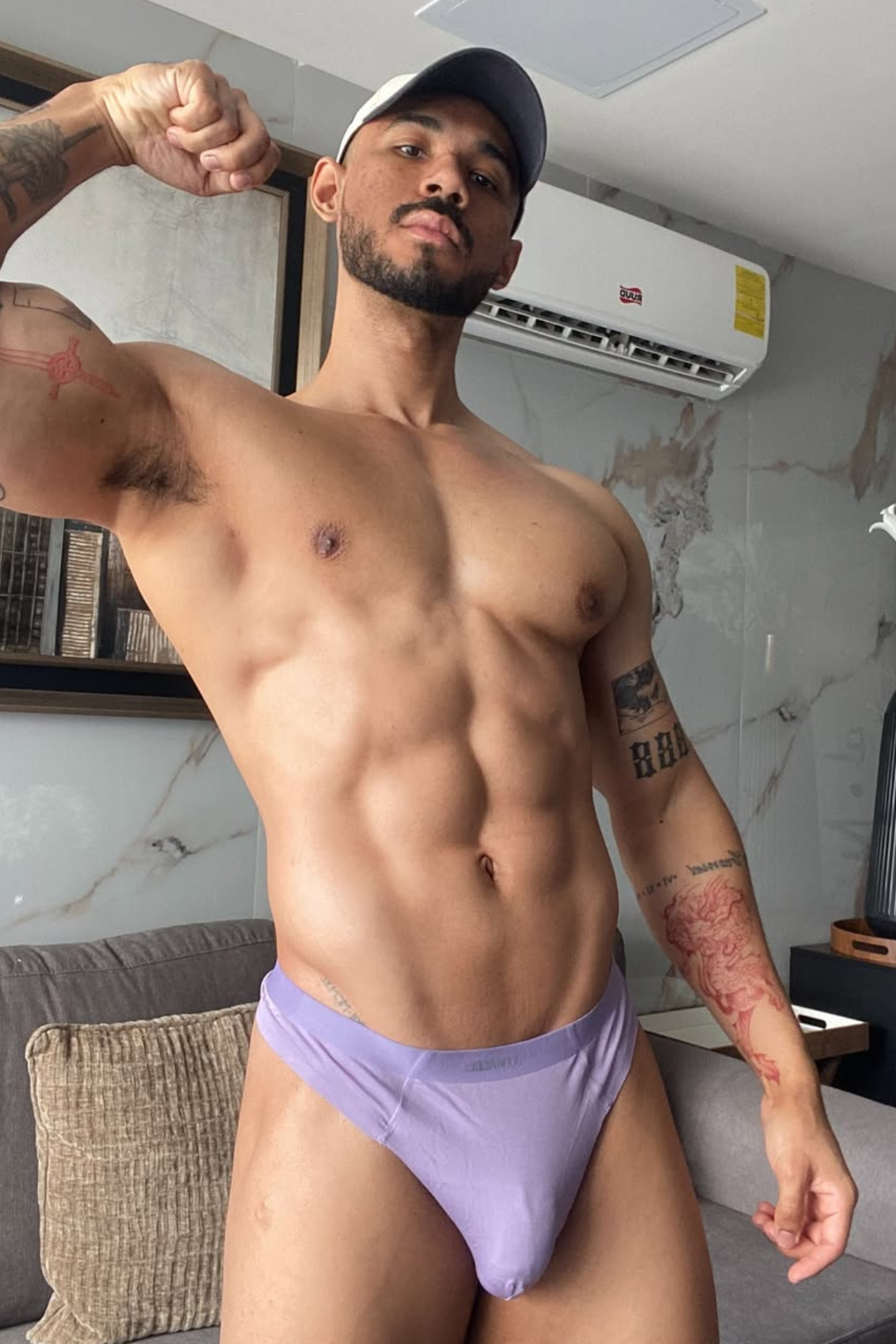 Premium Modal Athletic Thong - Purple