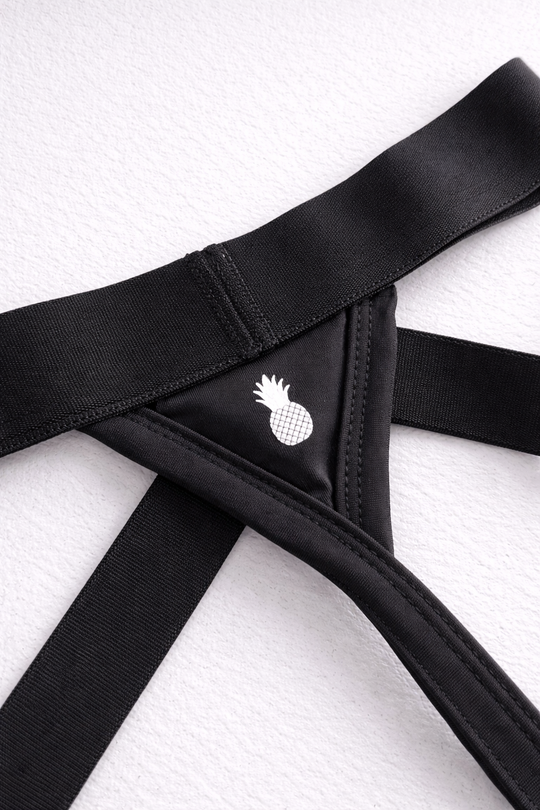 Host-or-Travel Adjustable Jock Thong - Midnight Black
