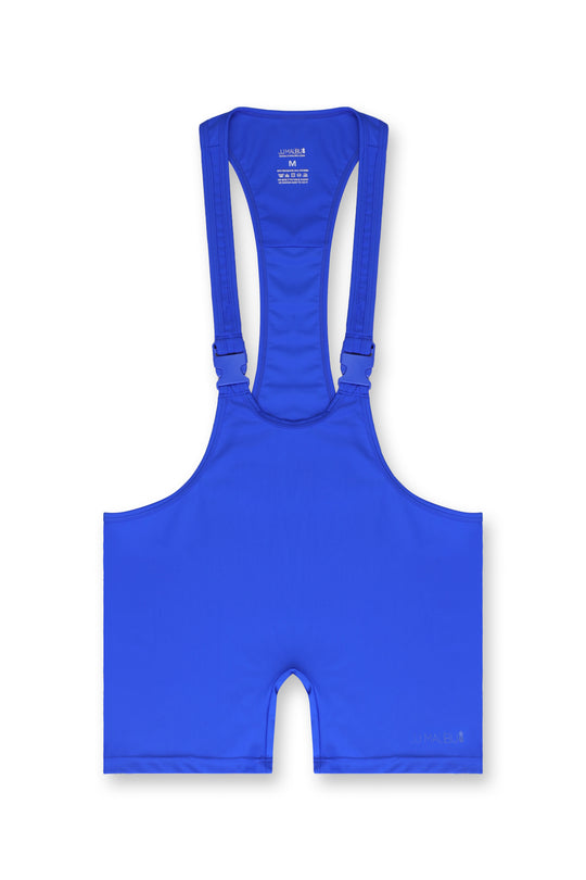 Men's Athletic Wrestling Singlet Bodysuit  - Royal Blue