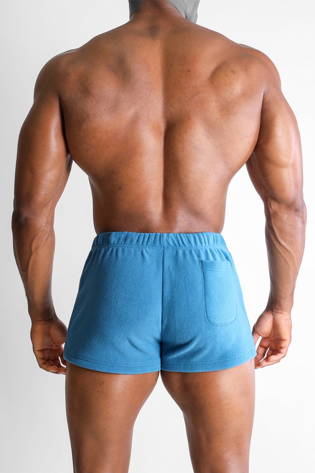 Luxe Plush Fleece 2" Short Shorts - Baby Blue