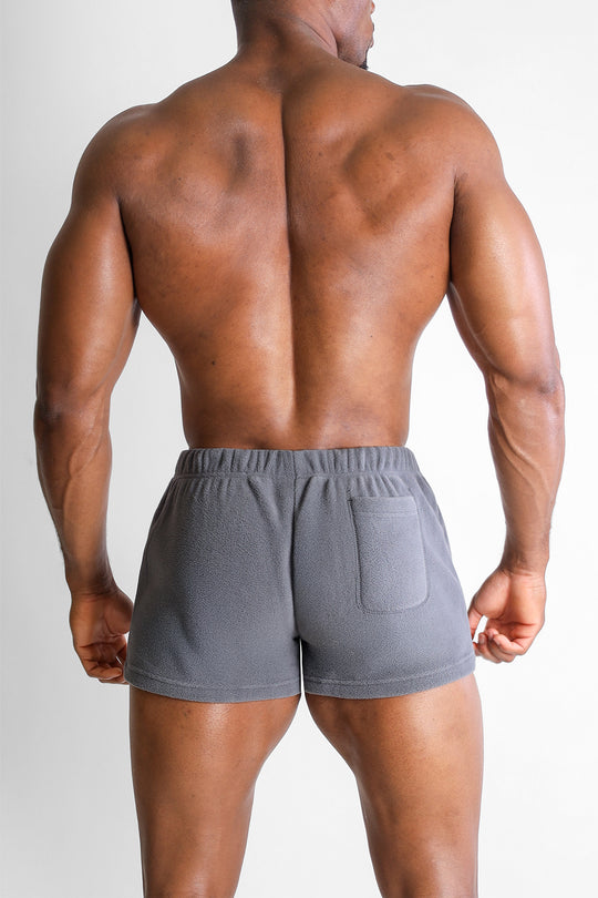 Luxe Plush Fleece 2" Short Shorts - Grey