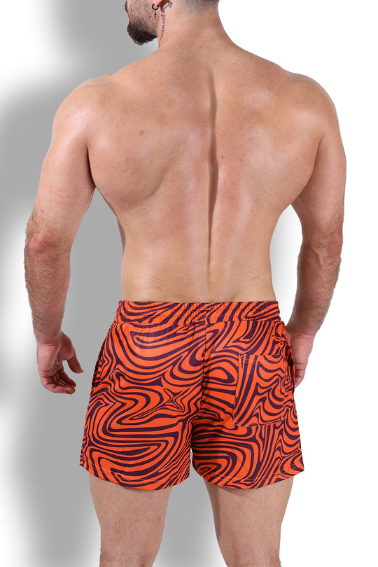 Quick-Dry Mesh Shorts - Groovy Orange