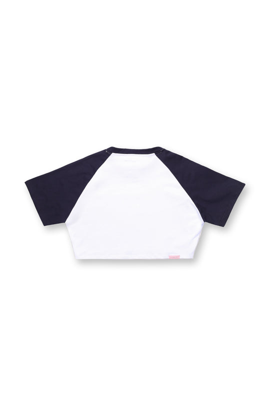 Muscle-Fit Crop Tee - Malibu Script