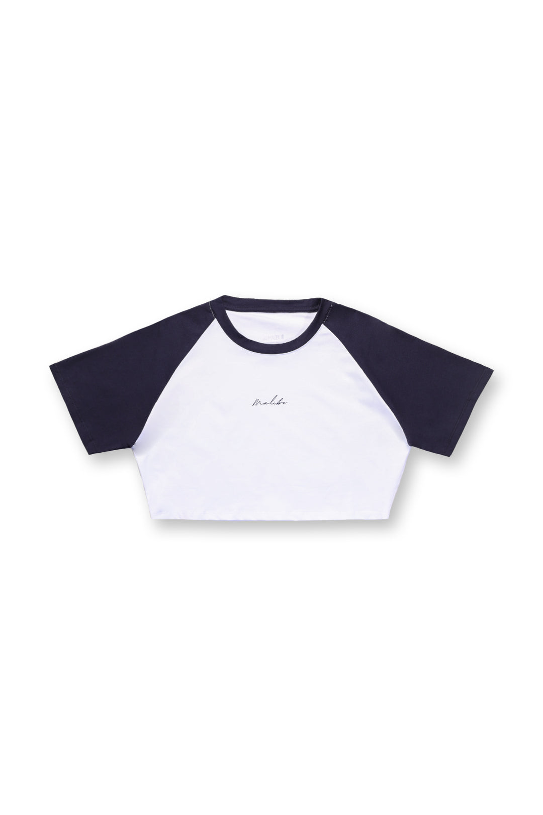 Muscle-Fit Crop Tee - Malibu Script