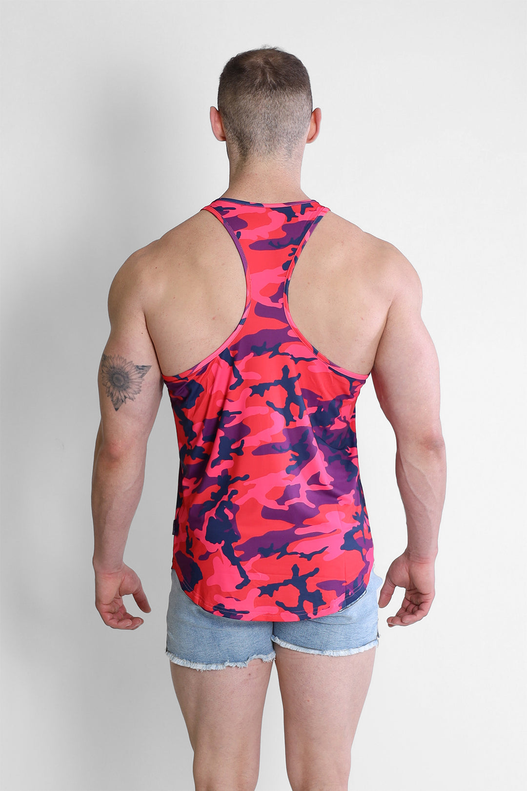 Feel-Me Scoop Bottom Tank - Purple Camo