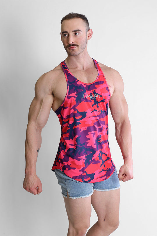 Feel-Me Scoop Bottom Tank - Purple Camo