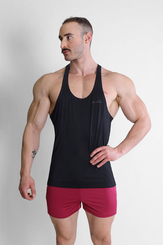 Gym Bae Classic Workout Stringer - Black