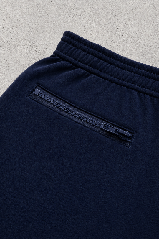 Peek-A-Boo Varsity 2" Short Shorts  - Navy Blue