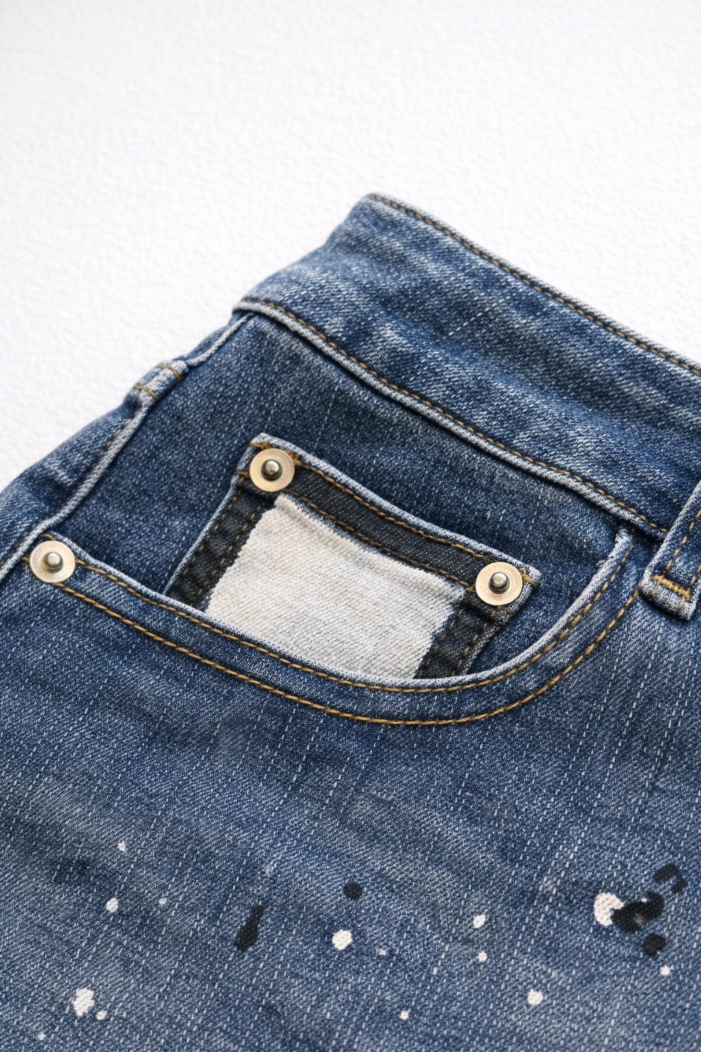 Studio Splash 1.5" Denim Short Shorts - Dark Blue