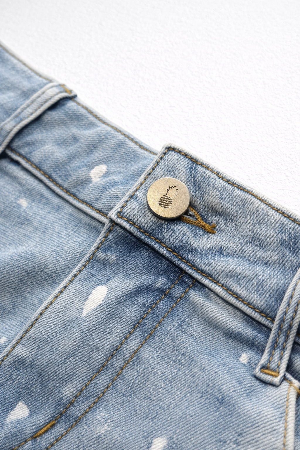 Studio Splash 1.5" Denim Short Shorts - Sky Blue