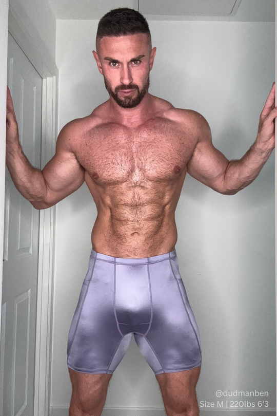 Lustrous Scrunch-Butt 6.5" Bike Shorts - Lavender