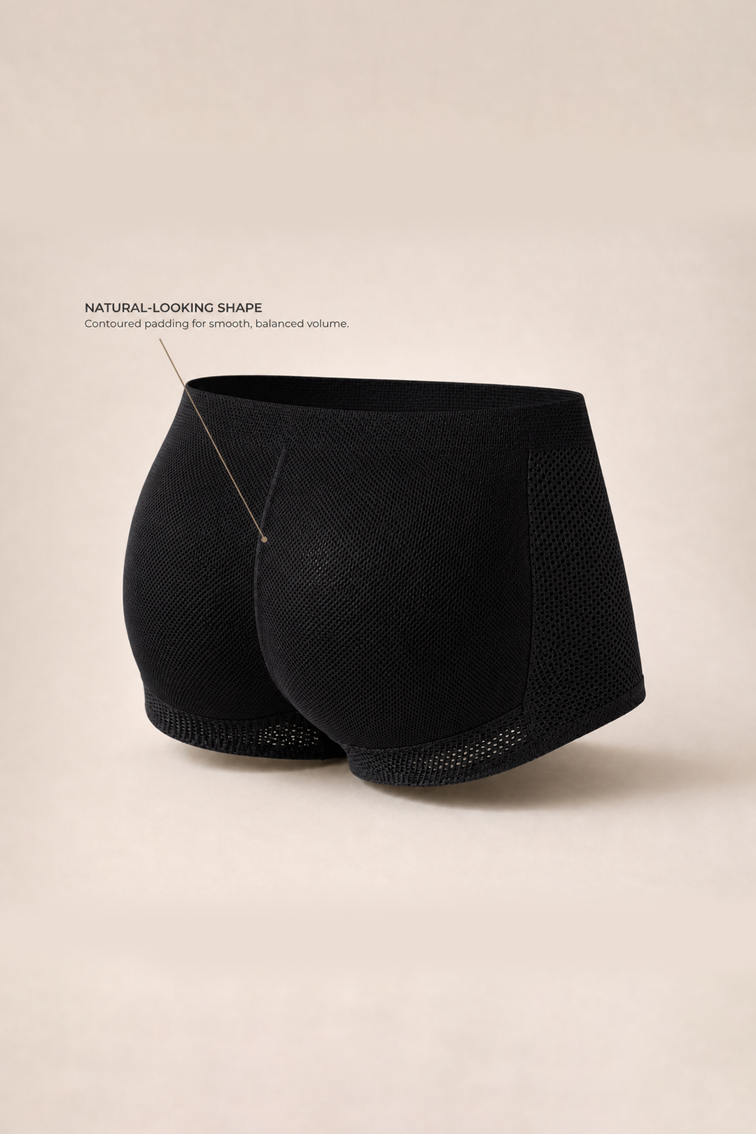 Quick Fix Padded Butt Lift Boxers - Nude