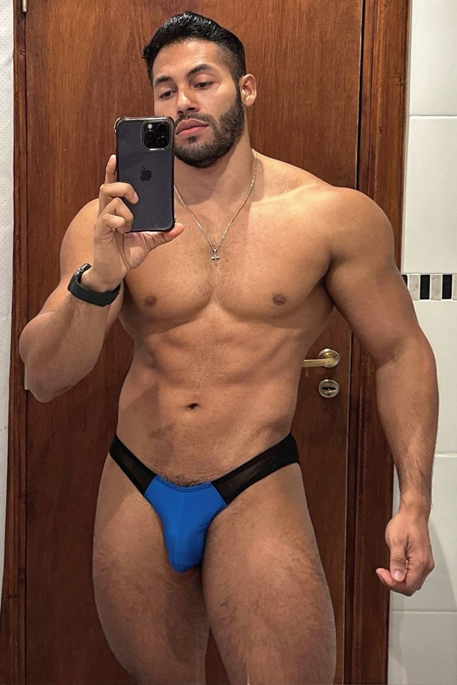 Club-Kid Mesh Bikini Briefs - Royal Blue